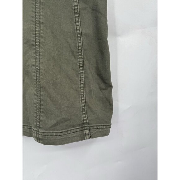 Free People Mini Skirt Women 0 Army Green Grunge Utility Skater Punk Granolagirl - Picture 7 of 8